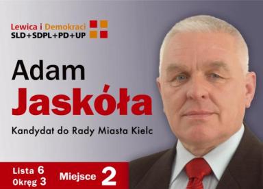 Jaska Adam - okrg 3, Lista nr 6, Miejsce 2